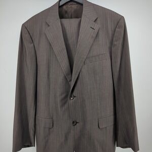Canali Exclusive Super 160's Pure Wool 2 Piece Suit 38R Gray Italy Luxury